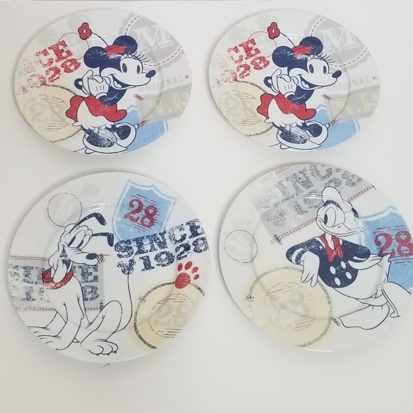 Disney Other - Set of 4 Disney Americana 1928 Plates